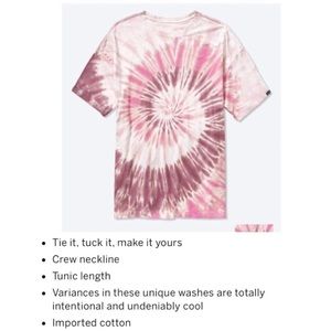 NWT PINK Victoria’s Secret Tie Dye Shirt